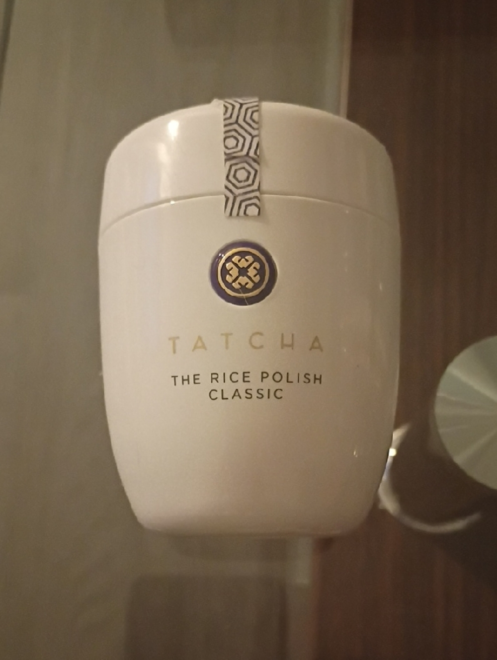 Tatcha The Rice Polish Classic — White with Gold Accents